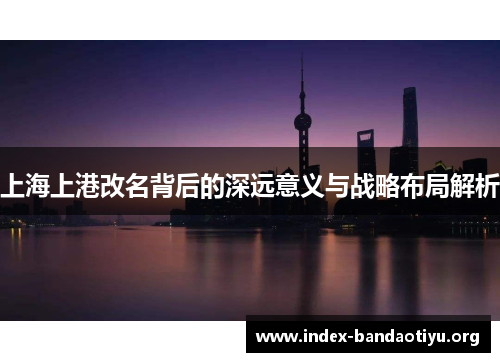 上海上港改名背后的深远意义与战略布局解析